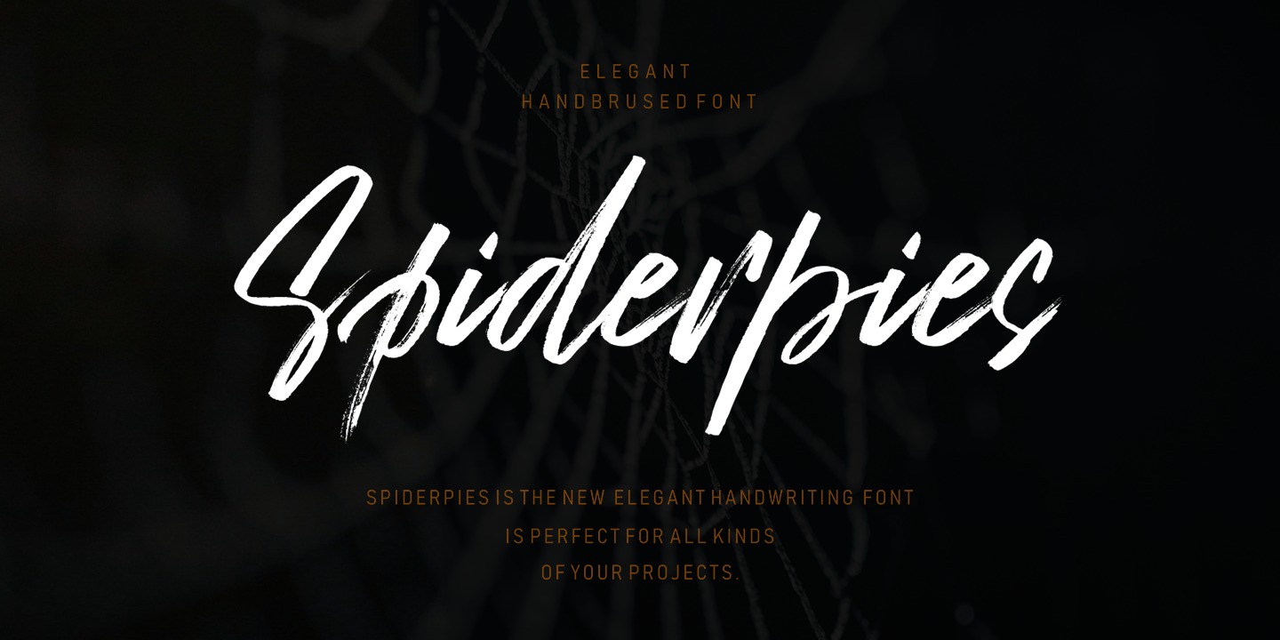 Przykład czcionki Spiderpies